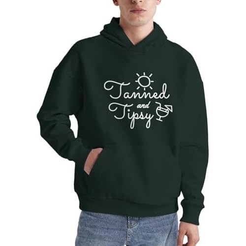 Hoodie Kecokelatan & Tipsy Fashion Nyaman Liar Lengan Panjang Hoodie Pria Hitam|yQWohnVI|