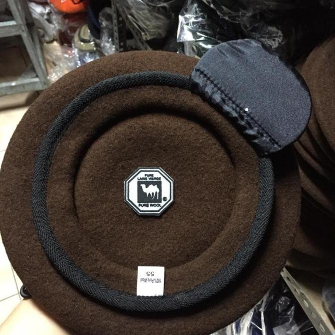 NEW PRODUK TOPI BARET AKMIL, CAMEL ASLI ONTA HITAM 