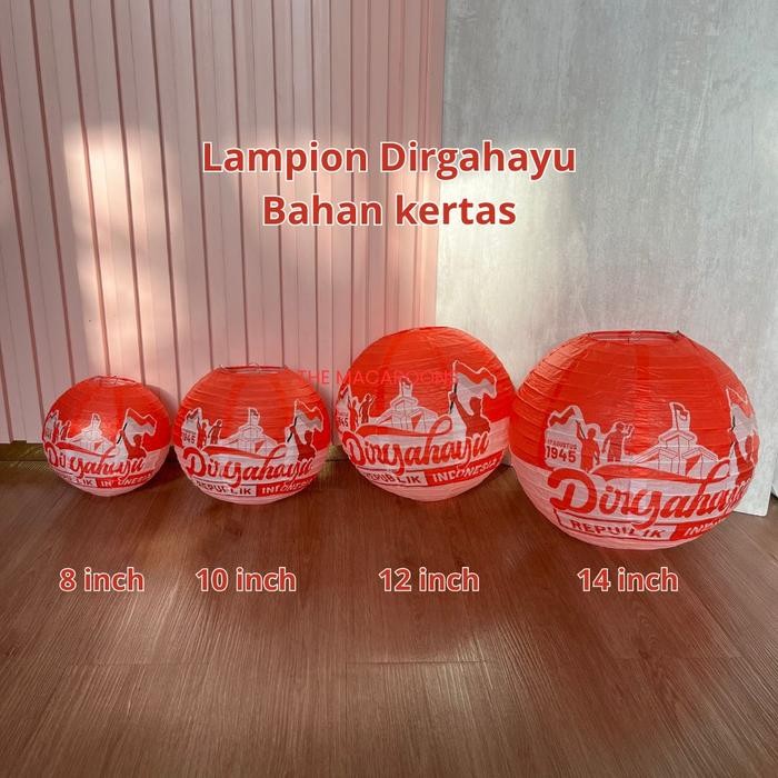 Lampion 17 Agustus Dirgahayu Indonesia / Lentera Pawai Kemerdekaan Agustusan Dekorasi Hiasan