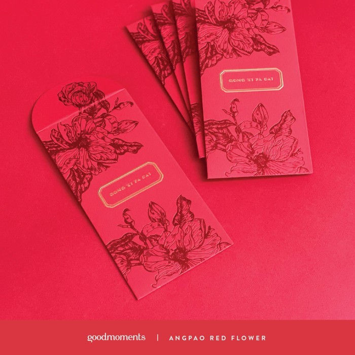 

Angpao - Red Flower Cny Special 2023 / Amplop Sincia / Envelope Termurah