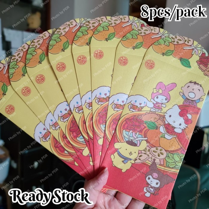 

Ready Angpao Sanrio Character Isi 8 Part (Original) Terlaris
