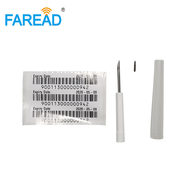 AQS x100pcs RFID ISO Chip 134.2kHz FDX-B 1.4x8mm Verterinary implantable transponder with RFID micro