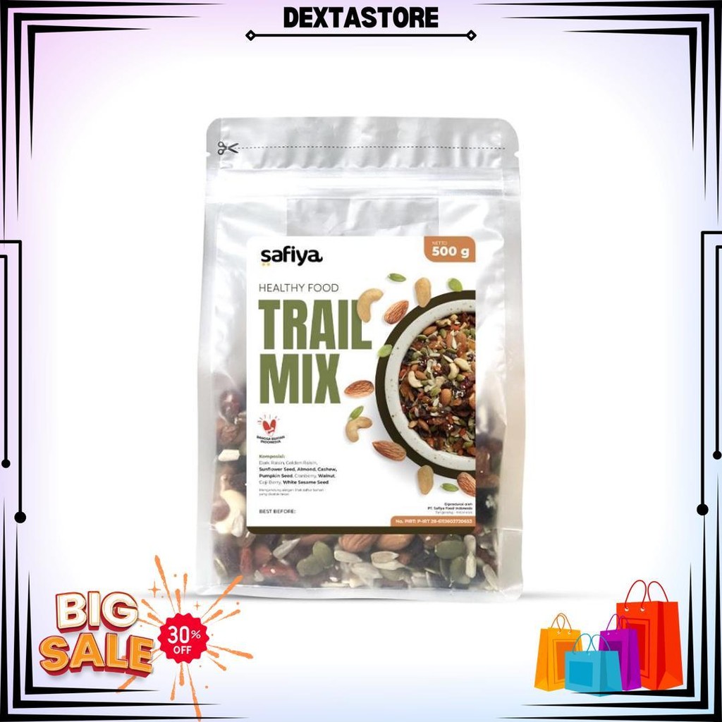 

Trail Mix Safiya 500 Gr Kacang Buah Kering | Snack Camilan Sehat Sereal Makanan Ringan Roasted Dried Fruit Healthy Food D Gratis Ongkir