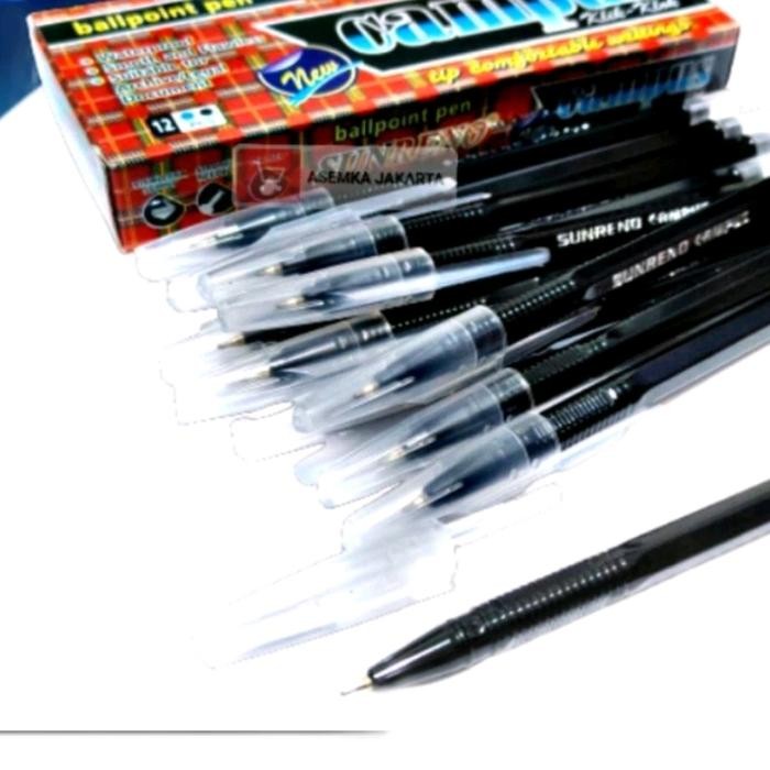 

Pulpen Campus Hitam Grosir Isi 12Pcs..
