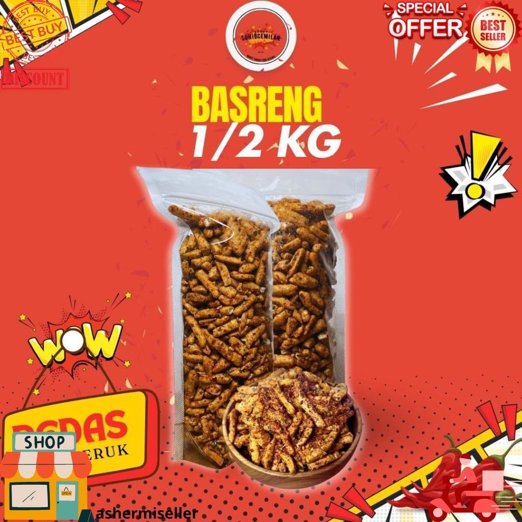 

Basreng Pedas Daun Jeruk 1/2Kg D Cod