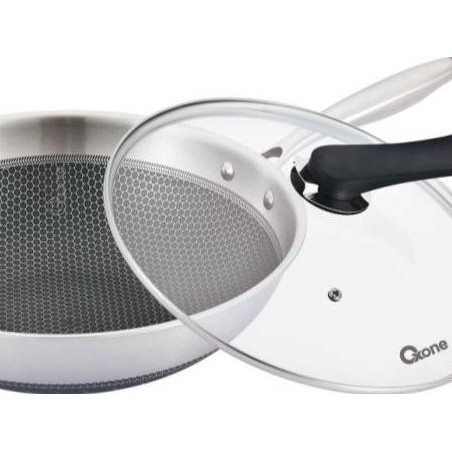 OXONE HoneyComb Wajan Wok Pan Anti Lengket Stainless Steel SAML