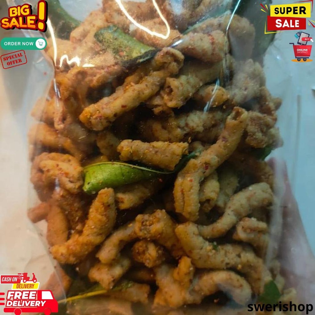 

Keripik Usus 250 Gr / Kripik Usus Ayam / Keripik Usus Kiloan / Keripik Usus Asin Gurih / Pedes Daun Jeruk D Best Seller