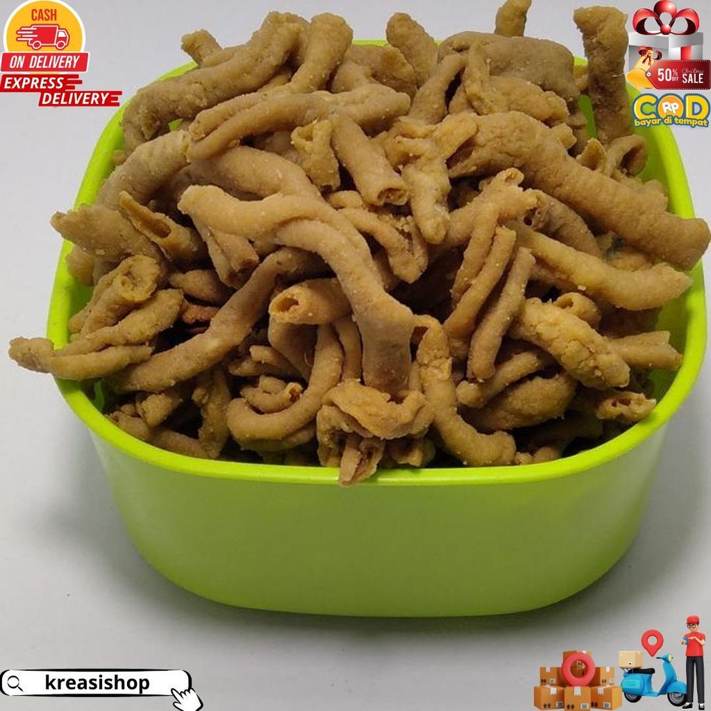 

Keripik Usus 250 Gr / Kripik Usus Ayam / Keripik Usus Kiloan / Keripik Usus Asin Gurih / Pedes Daun Jeruk D Best Seller
