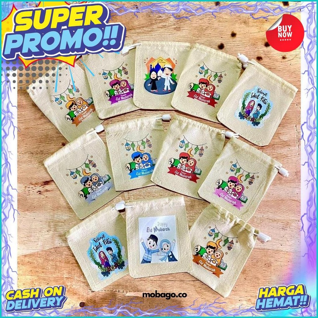 

Amplop Lebaran Mini Pouch Serut Kain/Amplop Kain Viral Serbaguna Promo