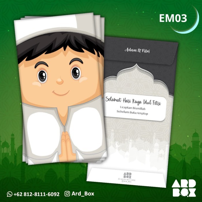 

New! Amplop Lebaran Custom Angpao THR Idul Fitri Terbaru Hari Raya EM03 Lebaran