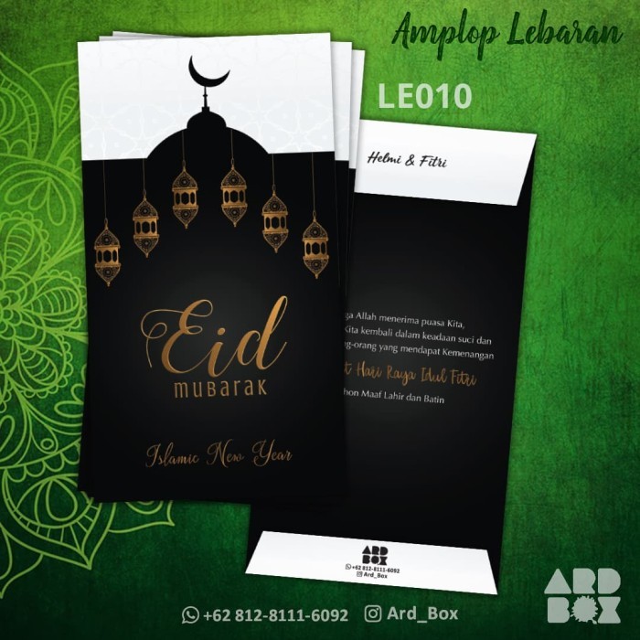 

New! Amplop / Angpao Lebaran Idul Fitri Exclusive Custom Nama Terbaru LE010 Lebaran
