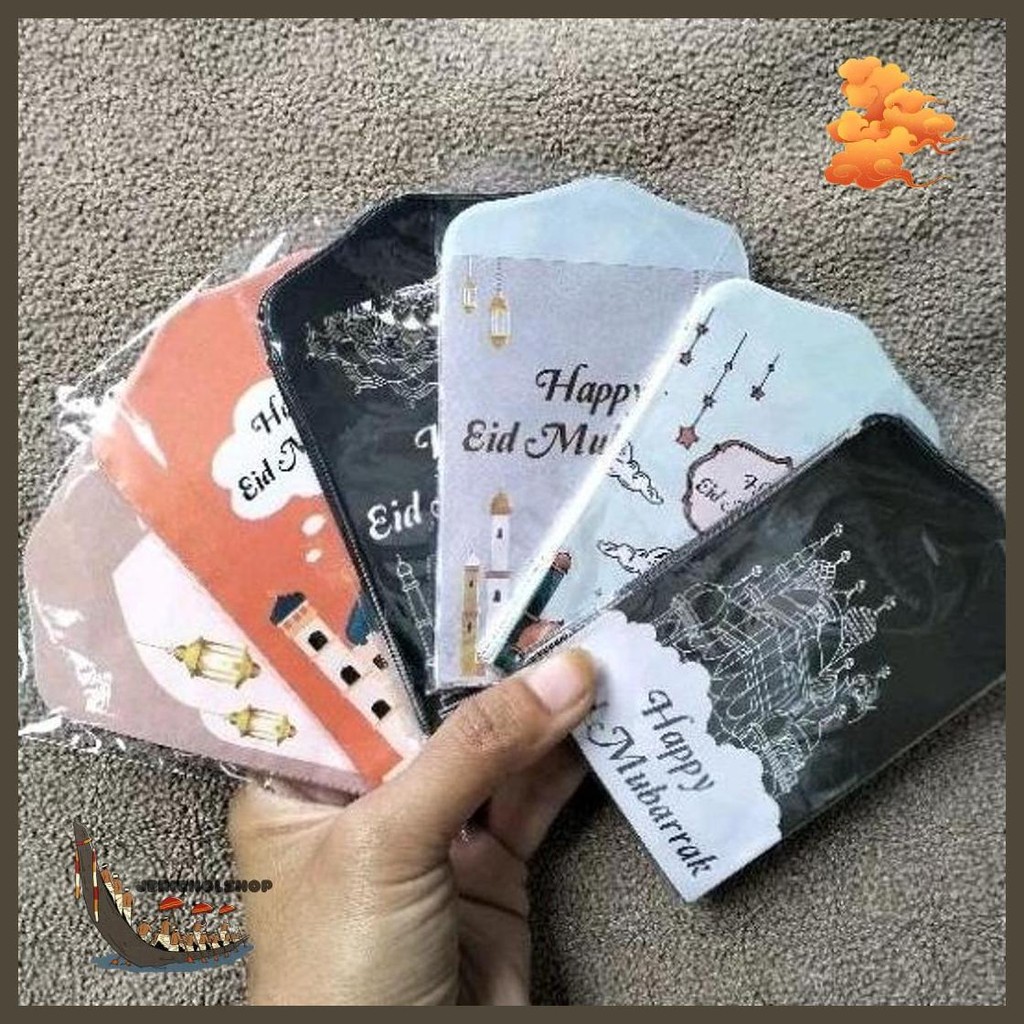 

100 Amplop Lebaran Medium Motif Kartun Islami, Masjid Muslim Estetik Lucu Viral. Siap Pakai Kilat