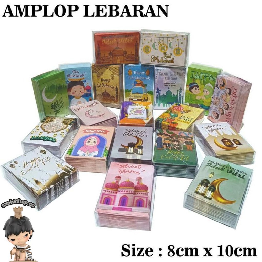 

Amplop Lebaran Hari Raya Idul Fitri 2025 Isi 50 Pcs Lembar Motif Lucu Kilat