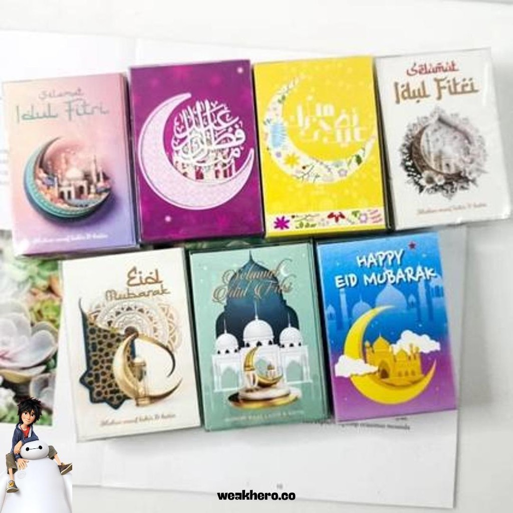 

Amplop Lebaran Hari Raya Idul Fitri Isi 50Pcs Angpao Karakter Lucu Ramadhan Kemasan Mika Murah