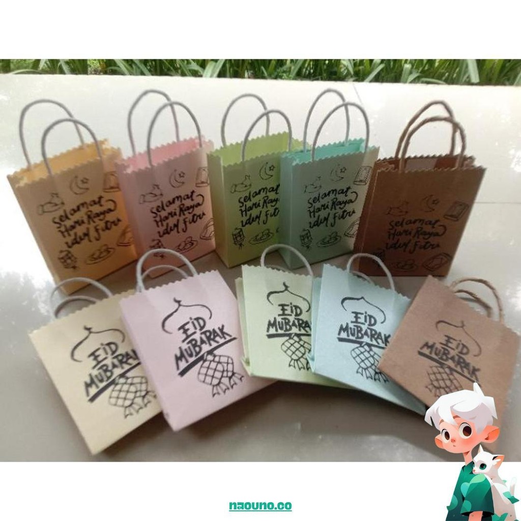 

Amplop Lebaran / Amplop Angpao Bentuk Paperbag Mini Isi 10 Pcs Murah