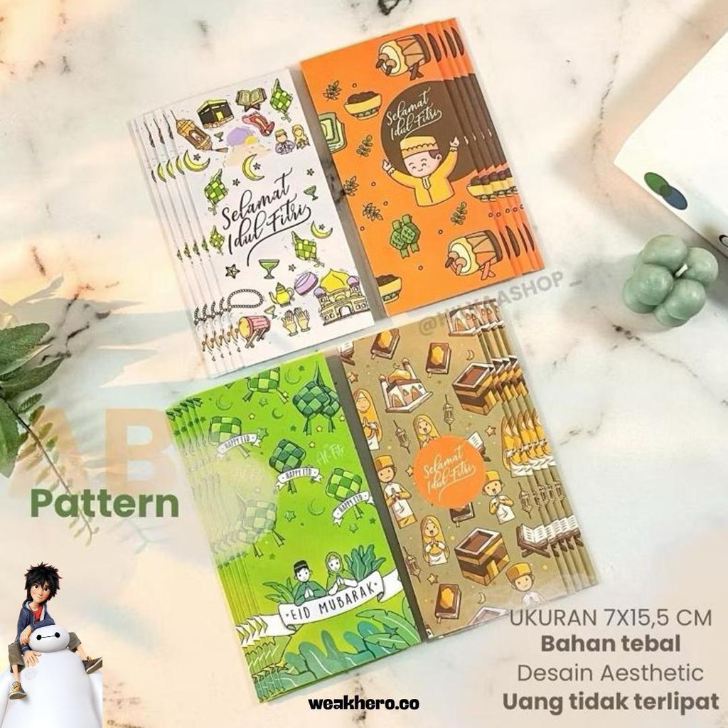 

[Ukuran Uang] Isi 20 Pcs Amplop Lebaran Premium / Amplop Lebaran Murah / Angpau Lebaran Diskon