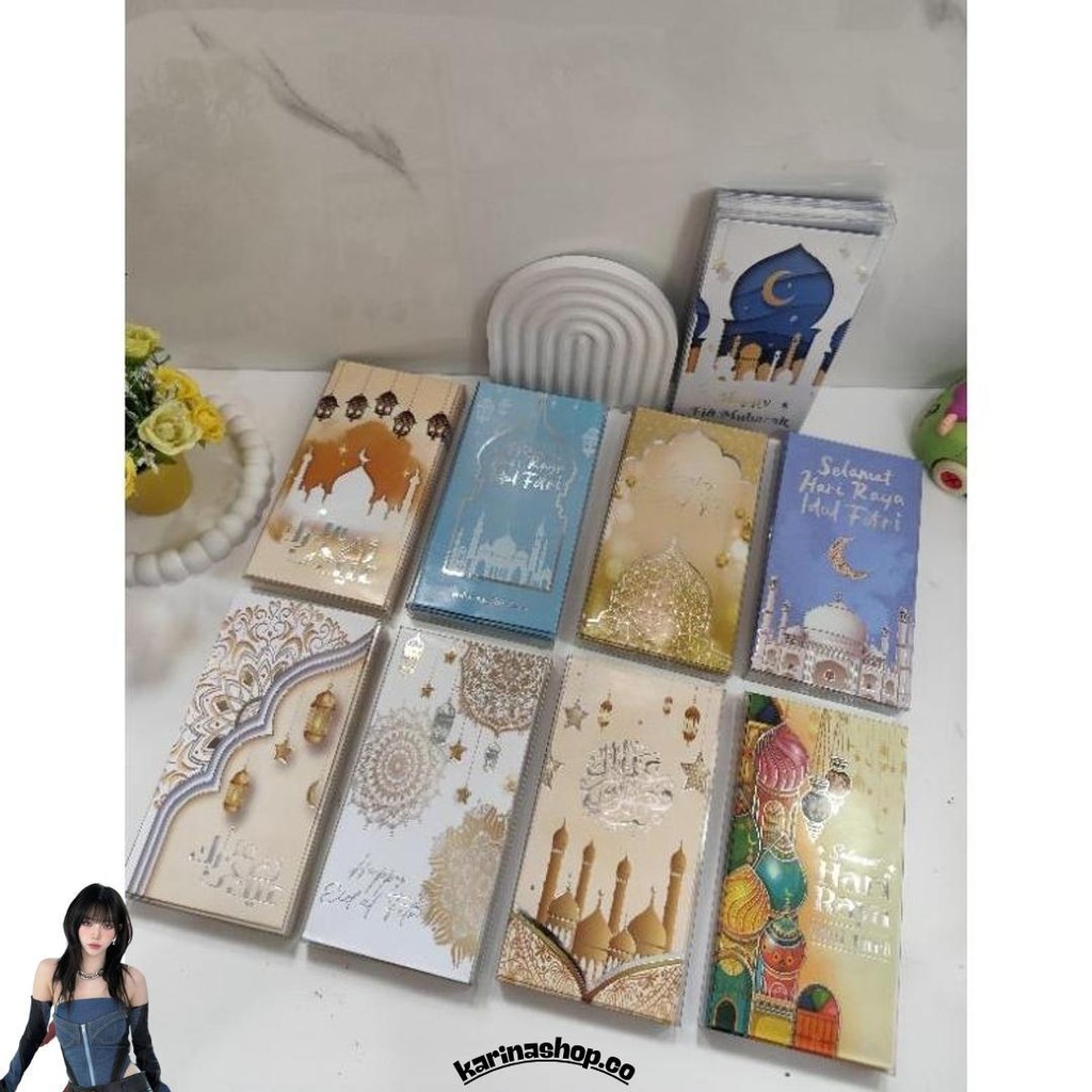 

Amplop Lebaran Idul Fitri Ukuran Besar 8,5Cm X 16Cm ( Isi 25, 30 Pcs ) Uang Tanpa Dilipat Kemasan Mika Kualitas Premium Diskon