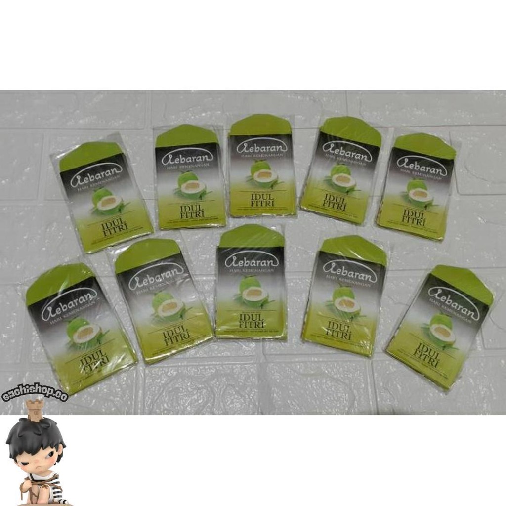 

100 Lembar Amplop Lebaran Snack Medium 6-8.5Cm Spesial Marjan Murah