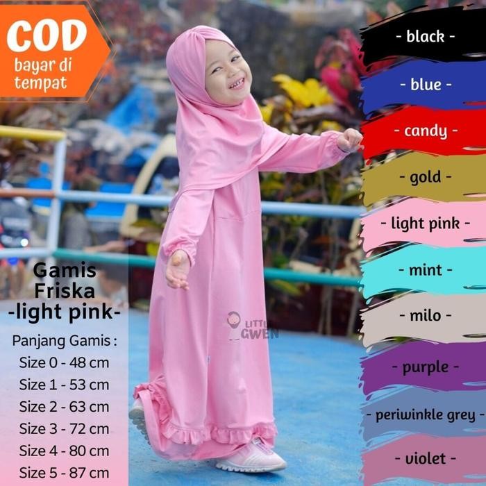 SALE Gamis Friska by Little Gween - Baju Anak - usia 0 bulan sampai 5 tahun - Gamis Balita - Gaun
