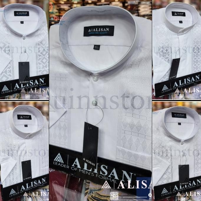 ALISAN Original | Kemeja Koko Bordir | Lengan Pendek - Reguler Terlaris