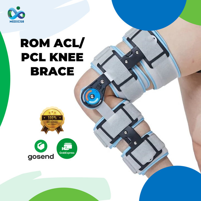 Orthopedic Hinged Rom Adjustable Acl / Pcl Knee Brace