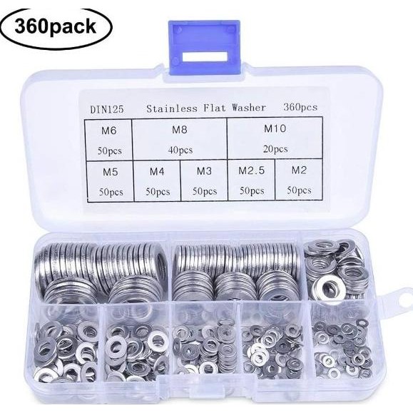 favorit] Ring Baut Mur Flat Seal Sel Plat Plate Tipis Gasket Segel Cincin Baja