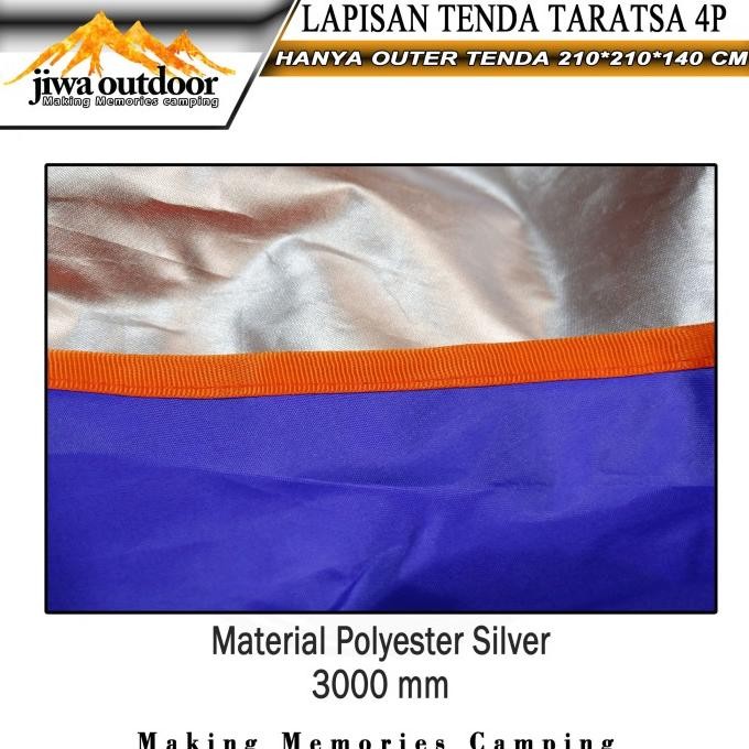 cover tenda teras camping layer tenda 4-5 person outer pelindung wp Terlaris
