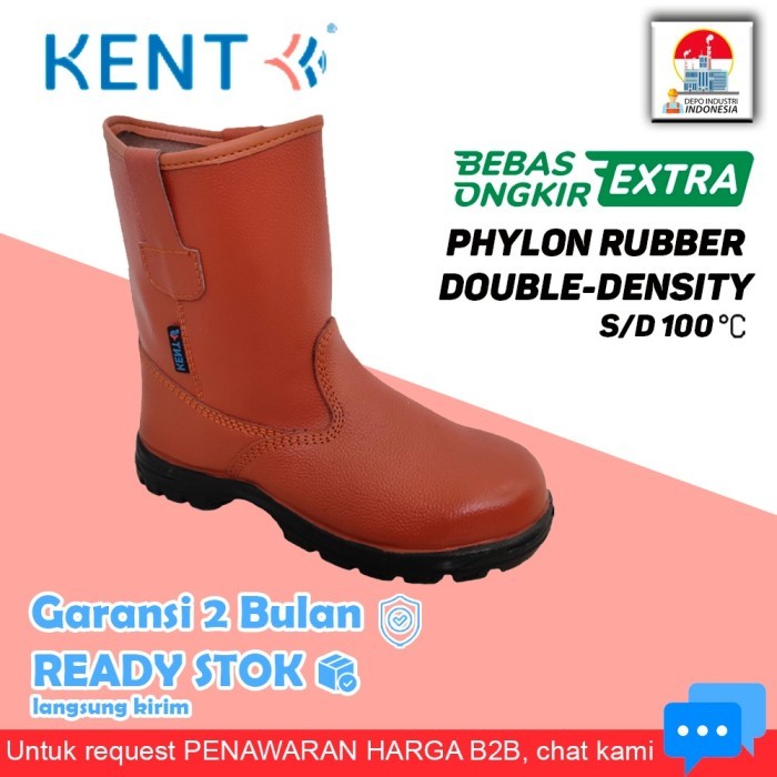 Kent Safety Shoes / Sepatu Safety BORNEO 68460 - Sol PU - 37