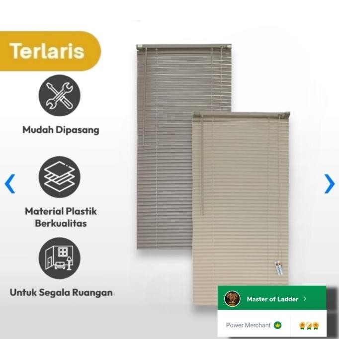 tirai gulung gorden krey pvc blind 120x220 outdoor indoor