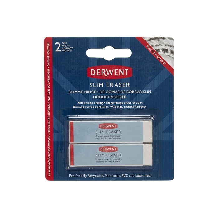 

DERWENT Soft Precise Slim Eraser Pack 2-pcs Set
