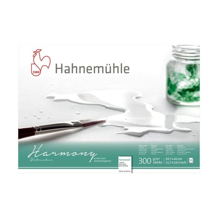 

Hahnemuhle Harmony A3 Hot Pressed 300 gsm Watercolour Block