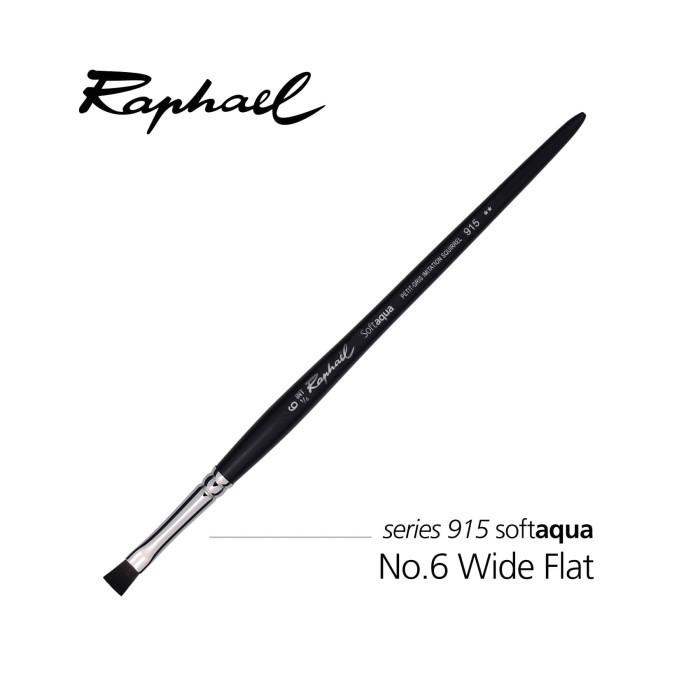 

RAPHAEL 915 SoftAqua No.6 Wide Flat Brush