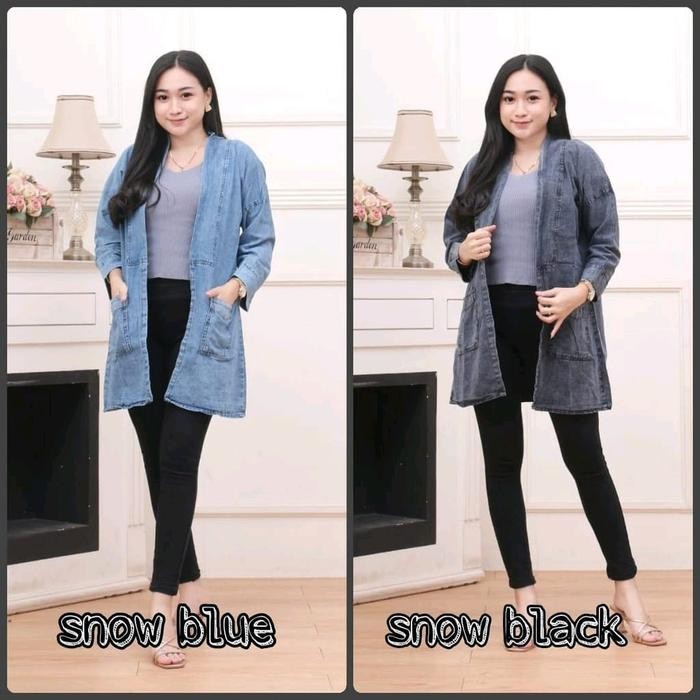 Cardigan Jeans Wanita/ Outer Cardigan Jeans Wanita Jumbo/ Outer Jeans Denim/ Washion Wanita Oversize