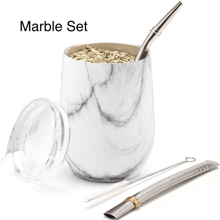 Balibetov Modern Yerba Mate Gourd Stainles Steel Set Mate cup