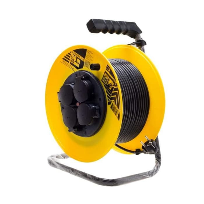 Terlaris Kenmaster Kabel Roll 50 Meter 10A Sni - Colokan Listrik 4 Lubang 50M