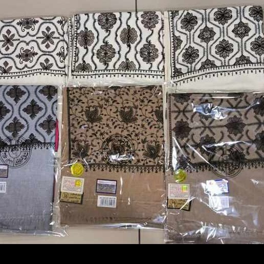 Sorban SORBAN HABIB ASLI MOTIF BORDIR SORBAN KASHMIR INDIA panjang motif halus