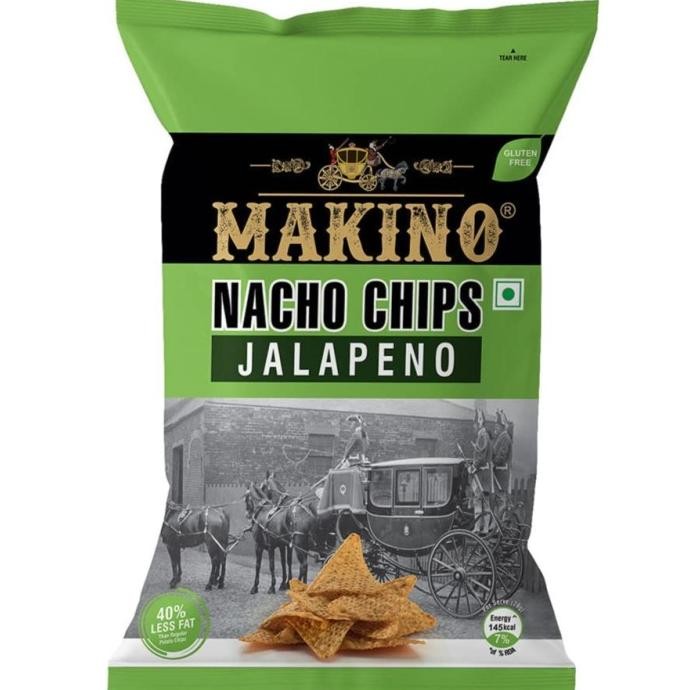 

populer] NACHO CHIPS JALAPENO MAKINO 150G / Snack Jagung