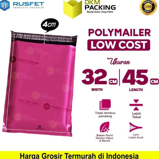 

Sale Plastik Polymailer Pack Low Cost Amplop Polimailer Pink Rusfet 32X45Cm