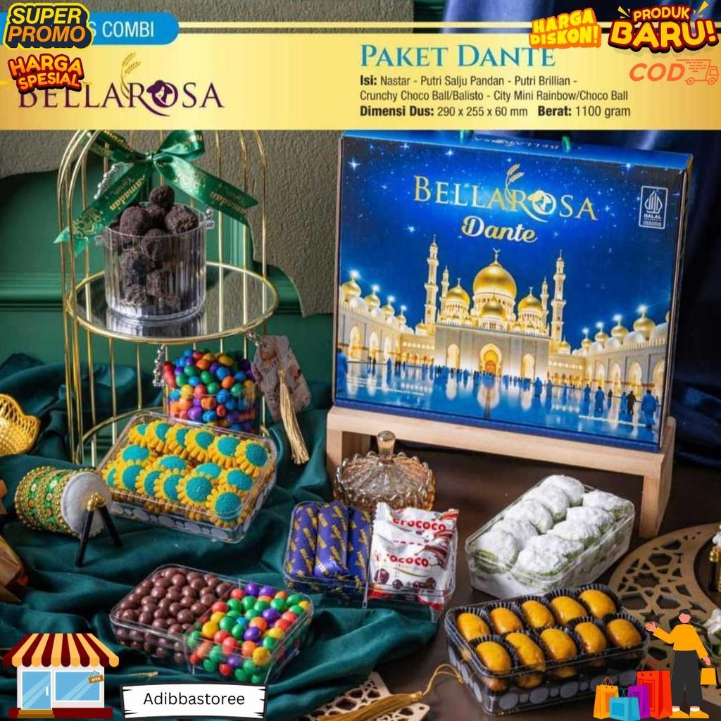 

Paket Kue Lebaran Bellarosa Dante Series / Kue Kering Bellarosa D Terlaris