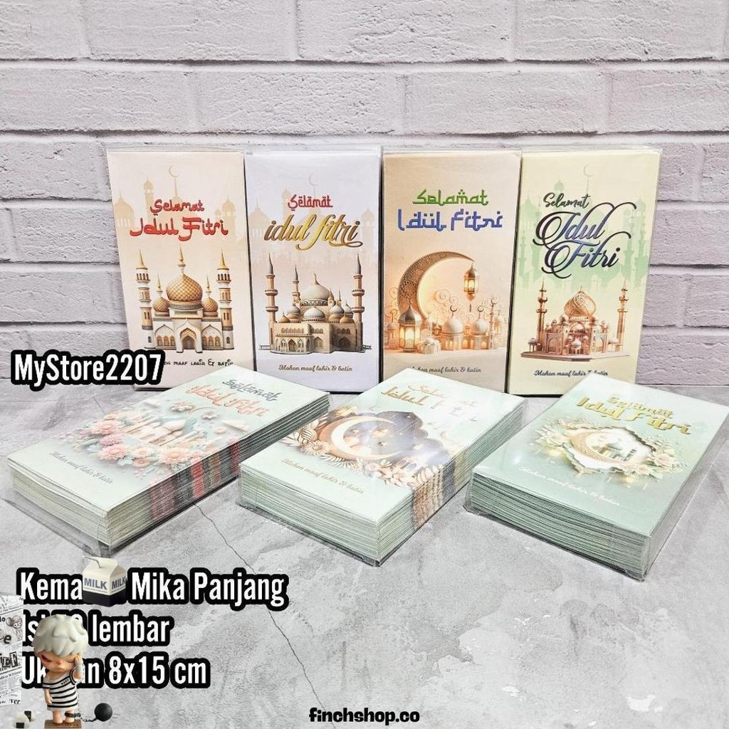 

(Mika Panjang Isi 50) Grosir Amplop Hari Raya Lebaran Idul Fitri Ramadhan Motif Islami, Kartun Lucu Promo