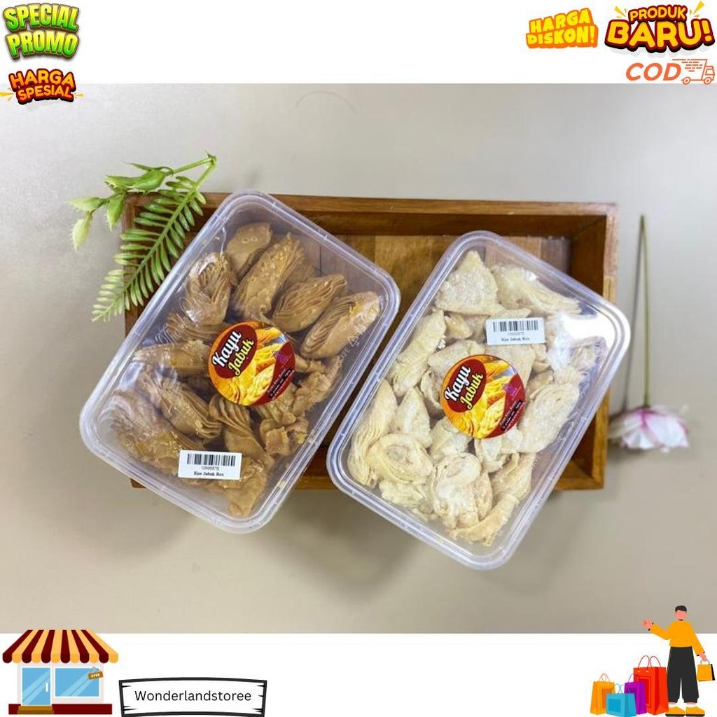 

Kue Kayu Jabuk | Wadai Jabuk | Kayu Jabuk By Kuker Agung Kemasan Box 500Ml | Wadai Khas Banjar D Termurah