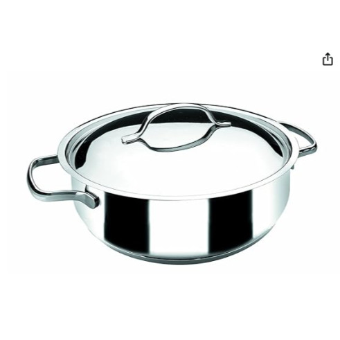 LACOR Panci Stainless Steel Lacor-32624-ROUND Dish 24 CMS. Basic-