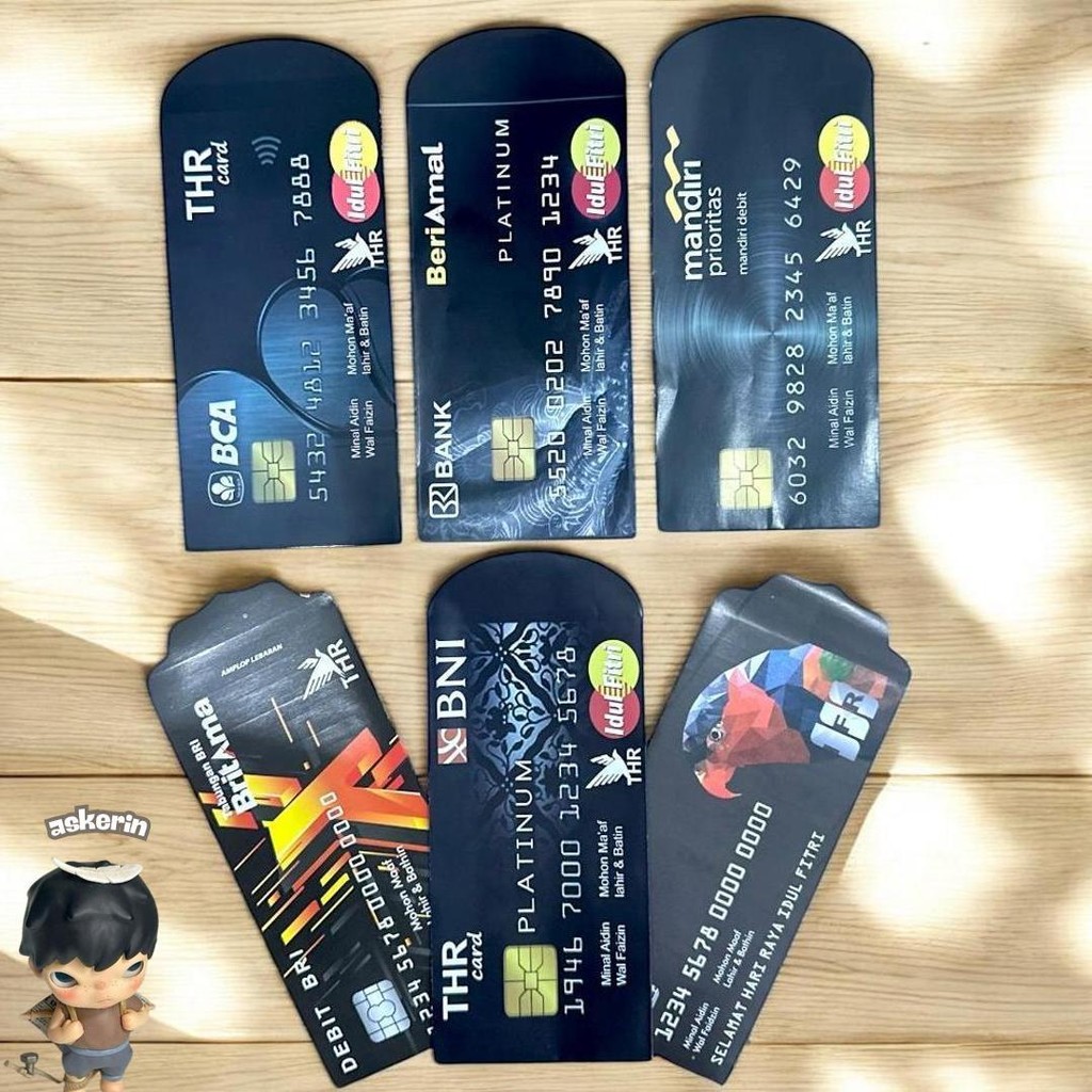 

(50 Lembar) Deos-Terbaru Amplop Angpau Lebaran Motif Atm Dan Uang Mainan Ukuran Panjang Isi 50 Pcs Cod