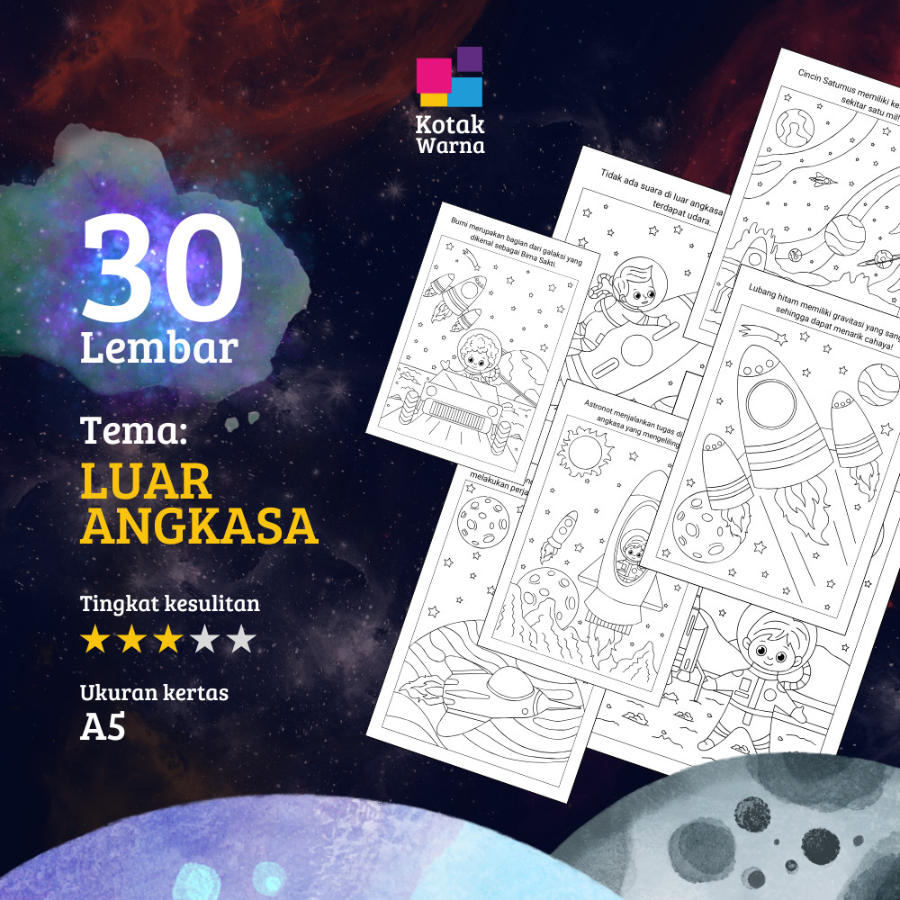 

Kertas Mewarnai Tema Luar Angkasa / Lembar Mewarnai Tema Luar Angkasa / Gambar Mewarnai Tema Luar Angkasa / Mainan Edukasi Mewarnai Tema Luar Angkasa / Untuk Anak Usia Dini / Untuk Anak Usia 4 5 6 7 8 9 Tahun
