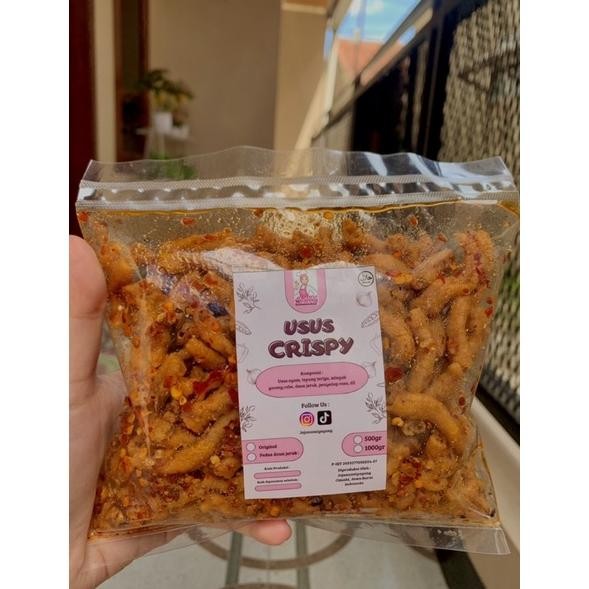 

KERIPIK USUS CRISPY 250GR KRIUK CIKRUH ORIGINAL & PEDAS GURIH JAJANAN CEMILAN KERUPUK KRISPI RENYAH