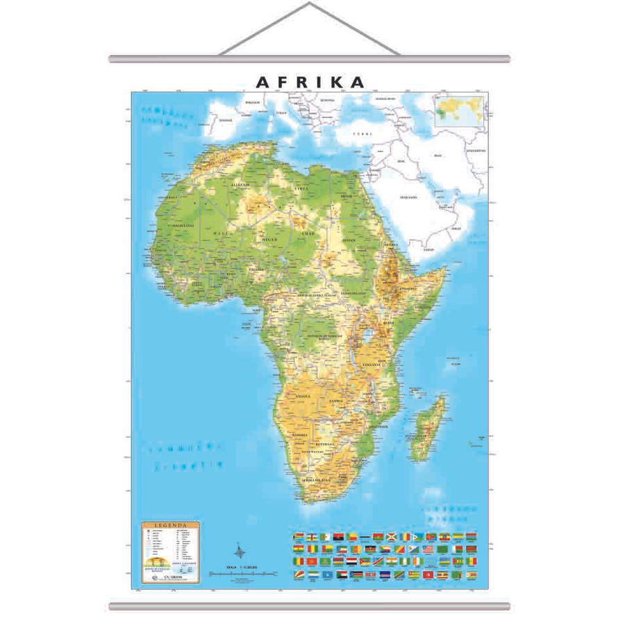 

Peta Afrika ukuran 76 x 100