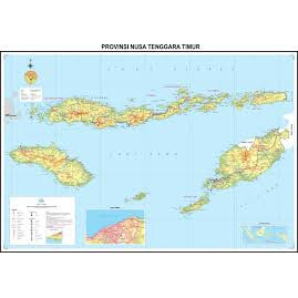 

Peta Nusa Tenggara Timur ukuran 72 x 102