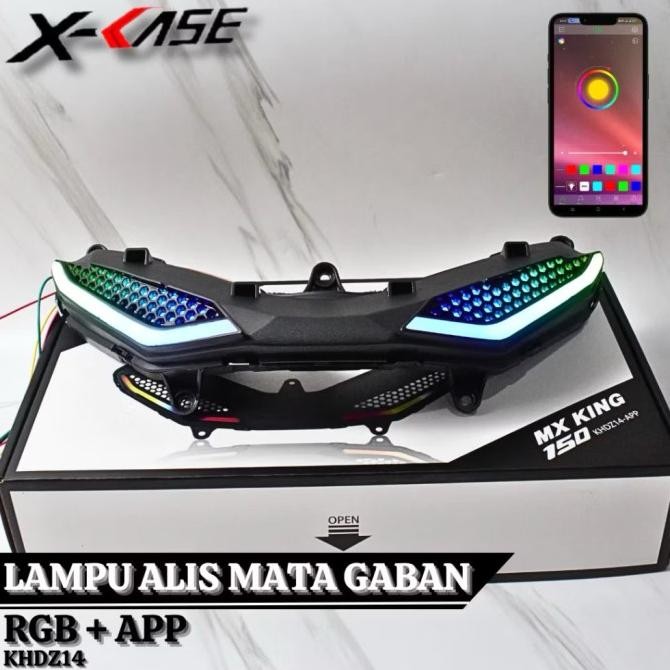 COVER LIST LAMPU DEPAN MATA GABAN MX KING MX 150 LED ALIS MX KING 150
