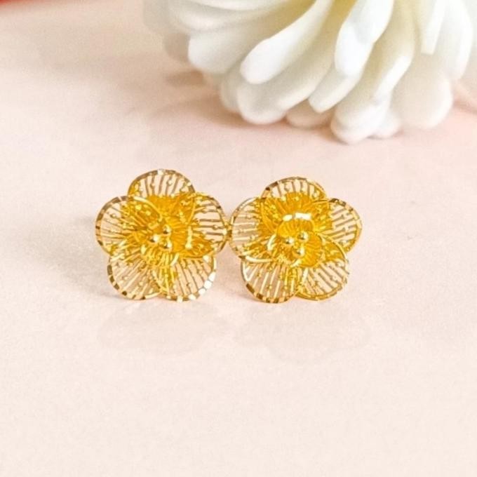 Giwang Kembang kendari Emas asli