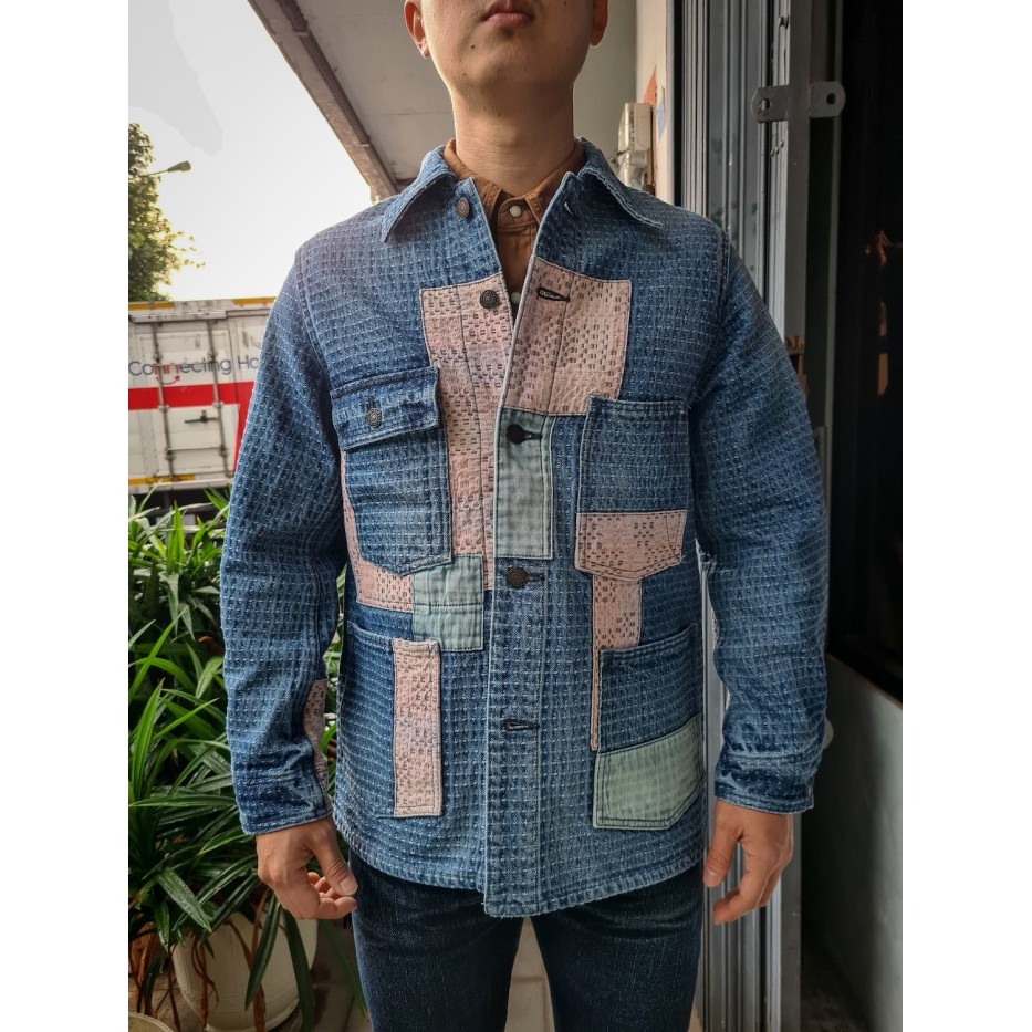 Studio DArtisan "Sashiko Boro Denim Coverall Jacket